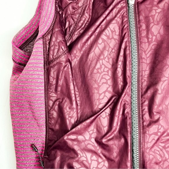 Lululemon Vest Pink Purple Zip Up Running Layer Size 6 - Picture 3 of 11